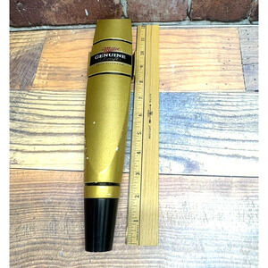Vintage Miller Genuine Draft‎ Beer Cold Filtered Gold Tap Handle Bar Man Cave